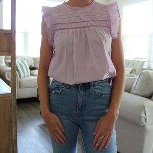 Adorable Babydoll  Purple Blouse